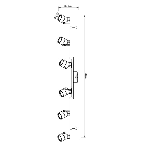 Потолочные светильники Arte Lamp A1310PL-6CC