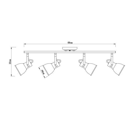 Потолочные светильники Arte Lamp A1677PL-4WH