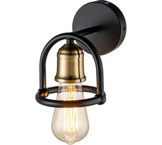 Настенный светильник ESCADA E27*40W Black/Brass 659/1A 1