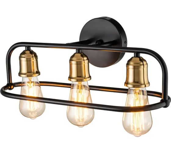 Настенный светильник ESCADA E27*40W Black/Brass 659/3P 1