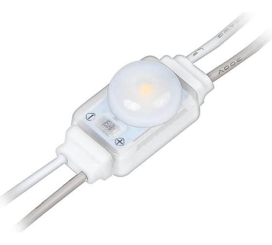 Светодиодный модуль MAKSILED 0.36Вт, 12В, IP67, SMD2835 1LED, 33лм, 2800-3200К, 50 шт./гирлянда, ML-M1HL-L-2835-WW-LP