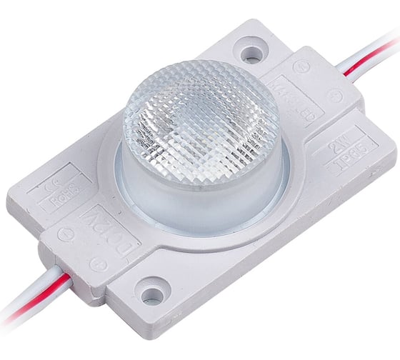Светодиодный модуль MAKSILED 2Вт, 12В, IP65, SMD2835 1LED, 165лм, 3000K, 20 шт./гирлянда, ML-SSL-BN-WW