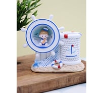 Ночник-подставка для канцелярских принадлежностей iLikeGift «Marine musician», white 2104-44B