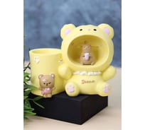 Ночник-подставка для канцелярских принадлежностей iLikeGift «Dream bear», yellow 2104-12B