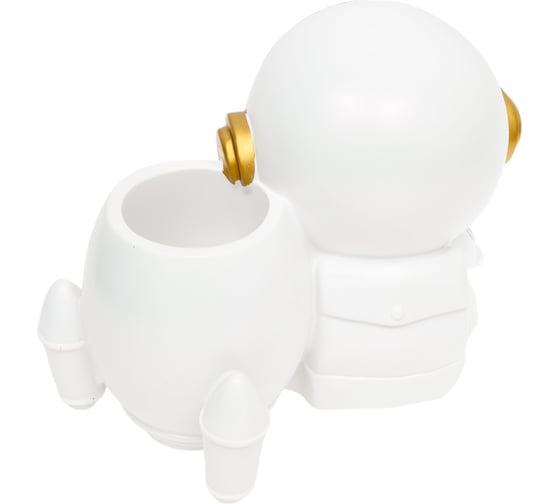 Ночник-подставка для канцелярских принадлежностей iLikeGift «Cosmo rocket», white 2104-16A