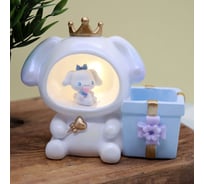 Ночник-подставка для канцелярских принадлежностей iLikeGift «Bunny princess», blue 1049-12B