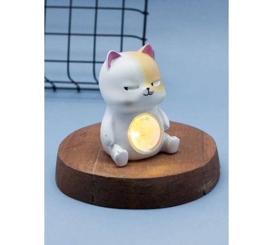 Ночник iLikeGift "Cat", white 1036-4A 1