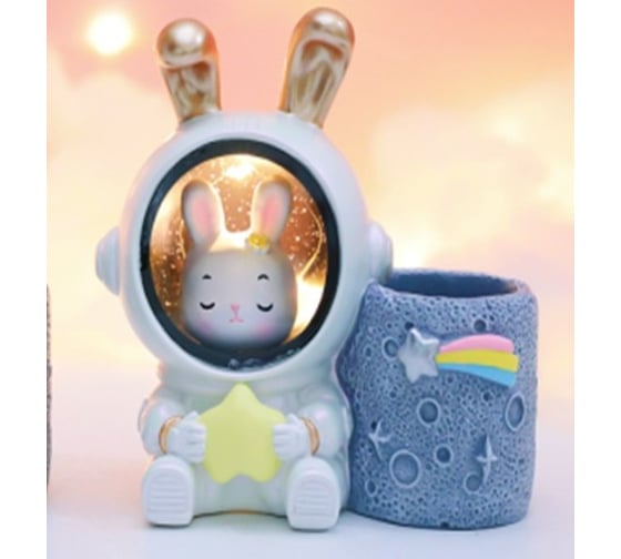 Ночник-подставка для канцелярских принадлежностей iLikeGift «Wendy Rabbit», yellow star 2104-46A