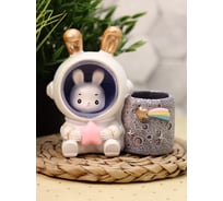 Ночник-подставка для канцелярских принадлежностей iLikeGift «Wendy Rabbit», pink star 2104-46B