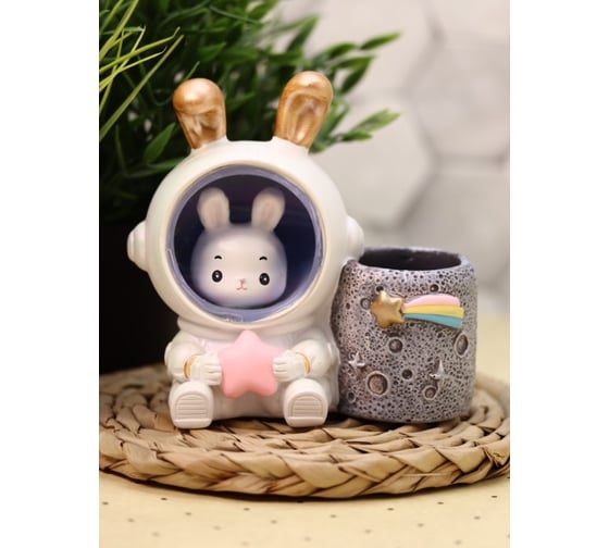 Ночник-подставка для канцелярских принадлежностей iLikeGift «Wendy Rabbit», pink star 2104-46B 1