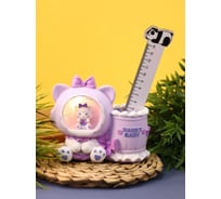 Ночник-подставка для канцелярских принадлежностей iLikeGift «Milly cat», purple 991-10B