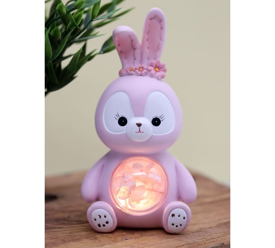 Ночник iLikeGift «Flower bunny», pink 2104-6A 1