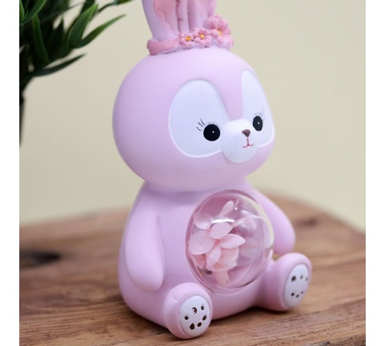 Ночник iLikeGift «Flower bunny», pink 2104-6A