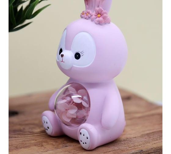 Ночник iLikeGift «Flower bunny», pink 2104-6A