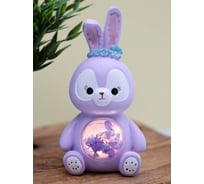 Ночник iLikeGift «Flower bunny», purple 2104-6B