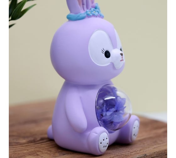 Ночник iLikeGift «Flower bunny», purple 2104-6B