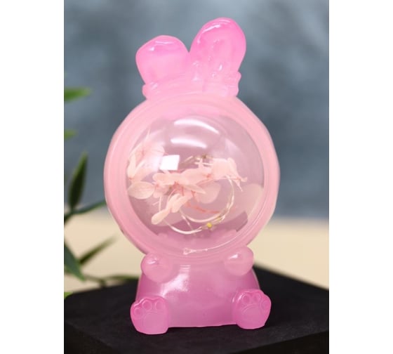 Ночник iLikeGift «Flower rabbit», pink 2104-23A