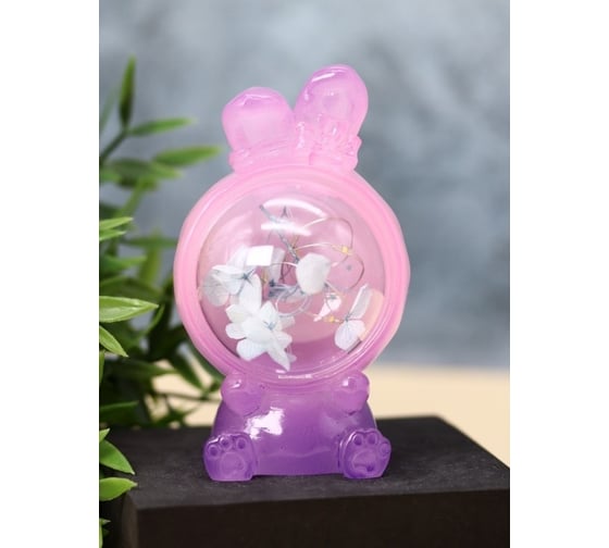 Ночник iLikeGift «Flower rabbit», purple 2104-23B 1