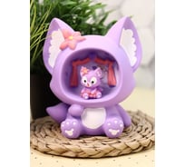 Ночник iLikeGift «Fox flower», purple 1043-14B