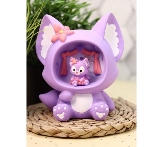 Ночник iLikeGift «Fox flower», purple 1043-14B