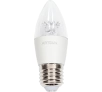 Лампа светодиодная ARTSUN LED B35 CR-7W E27 3000K