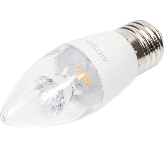 Лампа светодиодная ARTSUN LED B35 CR-7W E27 3000K