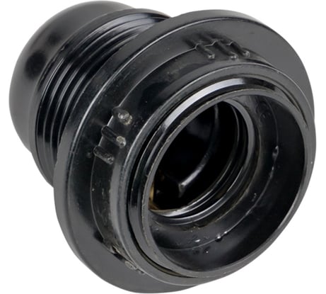 Карболитовый патрон EKF с кольцом Е27 черный PROxima LHC-E27-r-s