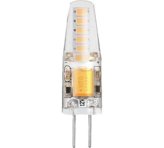 Лампа Gauss basic g4 12v 2w 180lm 3000k силикон led 1/20/200 1159712