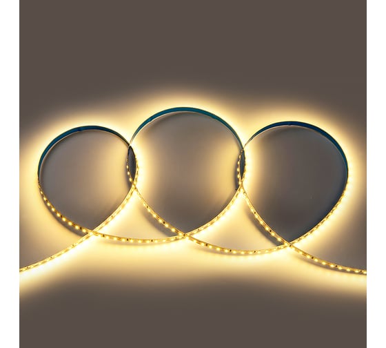 Светодиодная лента General Lighting Systems 5 м, 9,6Вт/м, 12В, SMD2835, 8мм, 7Лм/чип, IP20, 3000К,теплый белый GLS-2835-120-9,6-12-IP20-3 501010