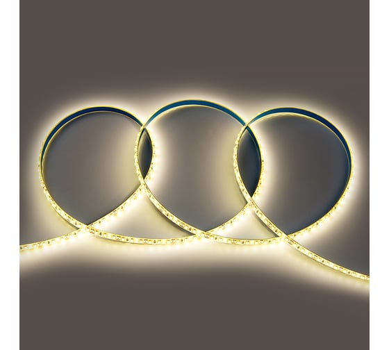 Светодиодная лента General Lighting Systems 5 м, 9,6Вт/м, 12В, SMD2835, 8мм, 7Лм/чип, IP65, 3000К, теплый белый GLS-2835-120-9,6-12-IP65-3 501110
