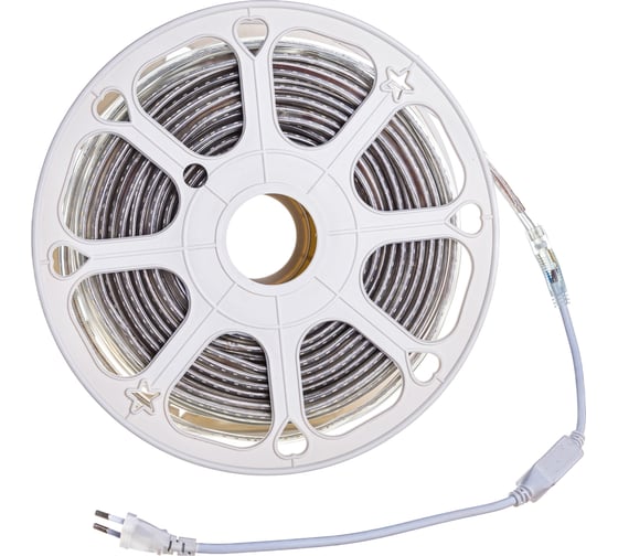 Светодиодная лента General Lighting Systems 5 м, 9,6Вт/м, 12В, SMD2835,8мм, 7Лм/чип, IP65, 6500К,холодный белый GLS-2835-120-9,6-12-IP65-6 501510