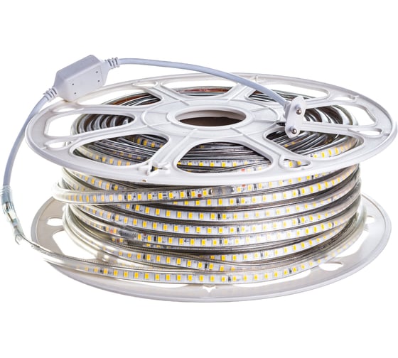 Лента светодиодная General Lighting Systems GLS-2835-120-9,6-12-IP65-6, 5 метров, 9,6Вт/м, 12В, SMD2835, 8мм, 120 диодов/м, 7Лм/чип, IP65, 6500К - холодный белый 501510
