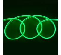 Светодиодная лента General Lighting Systems гибкий неон 50 м, 9,6Вт/м, 12В, SMD2835, 6мм, IP67, зеленый GLS-2835-120-9.6-12-NL-IP67-G 512410