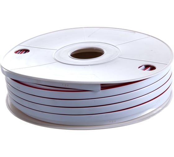 Светодиодная лента General Lighting Systems гибкий неон 50 м, 9,6Вт/м, 220В, SMD2835, 6мм, IP67, красный GLS-2835-120-9.6-12-NL-IP67-R 512210