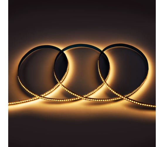 Светодиодная лента General Lighting Systems GLS-2835-240-19.2-12-IP20-3, 5 метров, 19,2Вт/м, 12В,SMD2835, 10мм, 16Лм/чип, IP20,3000К - теплый белый 501050