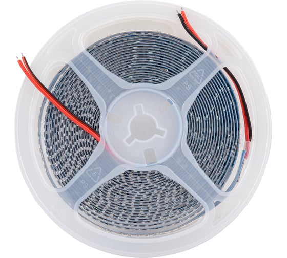 Светодиодная лента General Lighting Systems  GLS-2835-240-19.2-12-IP20-6, 5 метров, 19,2Вт/м, 12В, 10мм, 16Лм/чип, IP20, 6500К - холодный белый 501450