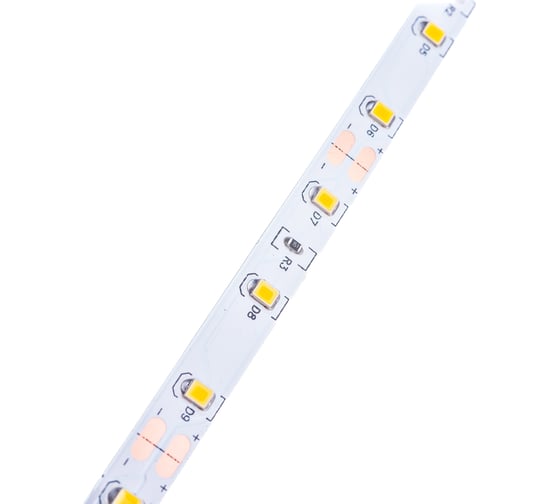 Светодиодная лента General Lighting Systems 5 м, 4,8Вт/м, 12В, SMD2835, 8мм, 7Лм/чип, IP20, 3000К, теплый белый GLS-2835-60-4.8-12-IP20-3 500010