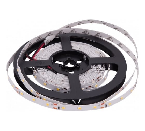 Светодиодная лента General Lighting Systems 5 м, 4,8Вт/м, 12В, SMD2835, 8мм, IP20, 6500К, холодный белый GLS-2835-60-4.8-12-IP20-PRO-6 500420