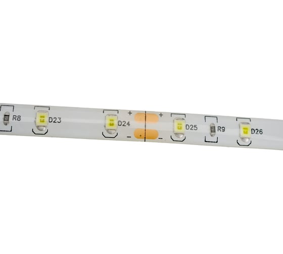 Светодиодная лента General Lighting Systems GLS-2835-60-4.8-12-IP65-6, 5 метров, 4,8Вт/м, 12В, SMD2835, 8мм, 7Лм/чип, IP65, 6500К,холодный белый 500510