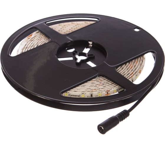 Светодиодная лента General Lighting Systems 5 м, 4,8Вт/м, 12В, SMD2835, 8мм, IP65, 6500К, холодный белый GLS-2835-60-4.8-12-IP65-PRO-6 500520 1