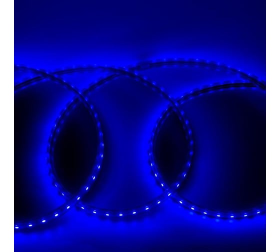 Светодиодная лента General Lighting Systems 50 м, 6Вт/м, 220В, SMD2835, 6мм, IP67, синий GLS-2835-60-6-220-IP67-B 504416