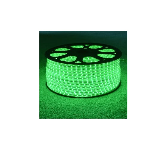Лента светодиодная General Lighting Systems GLS-2835-60-6-220-IP67-G, 50 метров, 6Вт/м, 220В, SMD2835, 6мм, 60 диодов/м, 7 Лм/чип, IP67, цвет зеленый 504315