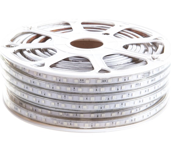 Лента светодиодная General Lighting Systems GLS-5050-60-14.4-220-IP67-RGB, 50 метров, 14,4Вт/м, 220В, SMD5050, 7мм, 10 Лм/чип, IP67, крансый, зеленый, синий 505215