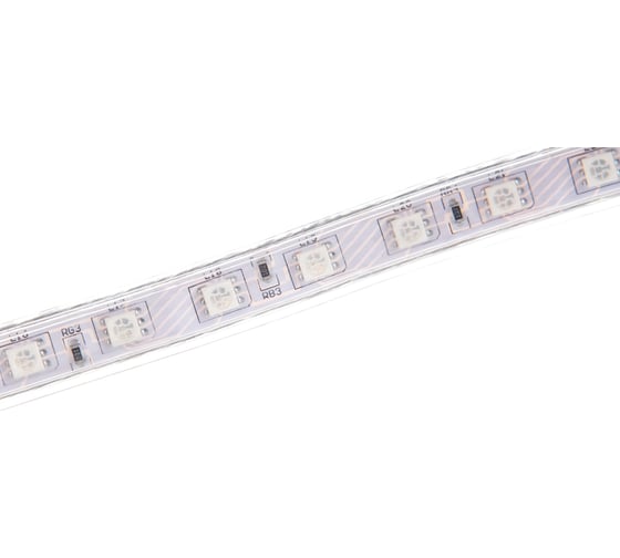 Лента светодиодная General Lighting Systems GLS-5050-60-14.4-220-IP67-RGB, 50 метров, 14,4Вт/м, 220В, SMD5050, 7мм, 10 Лм/чип, IP67, крансый, зеленый, синий 505215