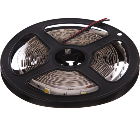 Светодиодная лента General Lighting Systems 5 м, 7,2Вт/м, 12В, SMD5050, 10мм, 12Лм/чип, IP20, 3000К, теплый белый GLS-5050-30-7.2-12-IP20-3 5016 1