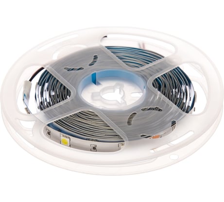 Лента светодиодная General Lighting Systems GLS-5050-30-7.2-12-IP20-6, 5 метров, 7,2Вт/м, 12В,SMD5050, 10мм, 30 диодов/м, 12 Лм/чип, IP20, 6500К - холодный белый 5020