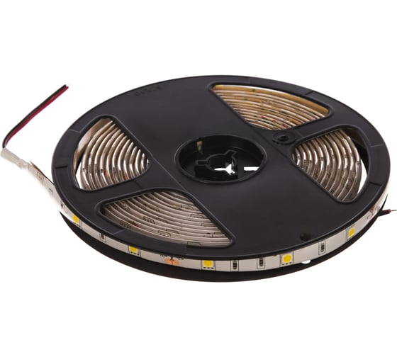 Светодиодная лента General Lighting Systems 5 м, 7,2Вт/м, 12В, SMD5050, 10мм, 12Лм/чип, IP65, 3000К, теплый белый GLS-5050-30-7.2-12-IP65-3 5017 1