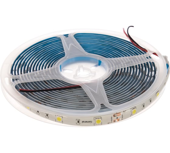 Светодиодная лента General Lighting Systems 5 м, 7,2Вт/м, 12В,SMD5050, 10мм, 150диодов, IP65, 6500К,холодный белый GLS-5050-30-7.2-12-IP65-6 5021