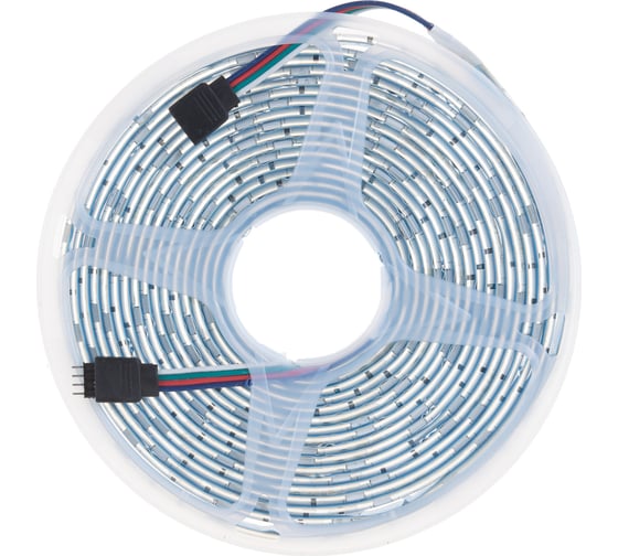 Лента светодиодная General Lighting Systems GLS-5050-30-7.2-12-IP65-RGB, 5 метров, 7,2Вт/м, 12В, SMD5050, 10мм, 30 диодов/м, 12Лм/чип, IP65, красный/зеленый/синий, 5037
