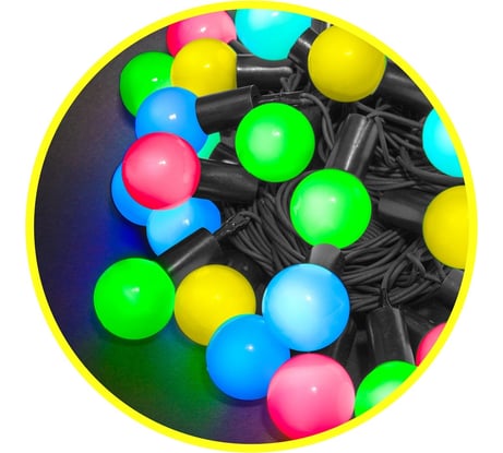 Гирлянда Navigator NGF-B02-70RGB-10-8m-230-BL-IP44 61837